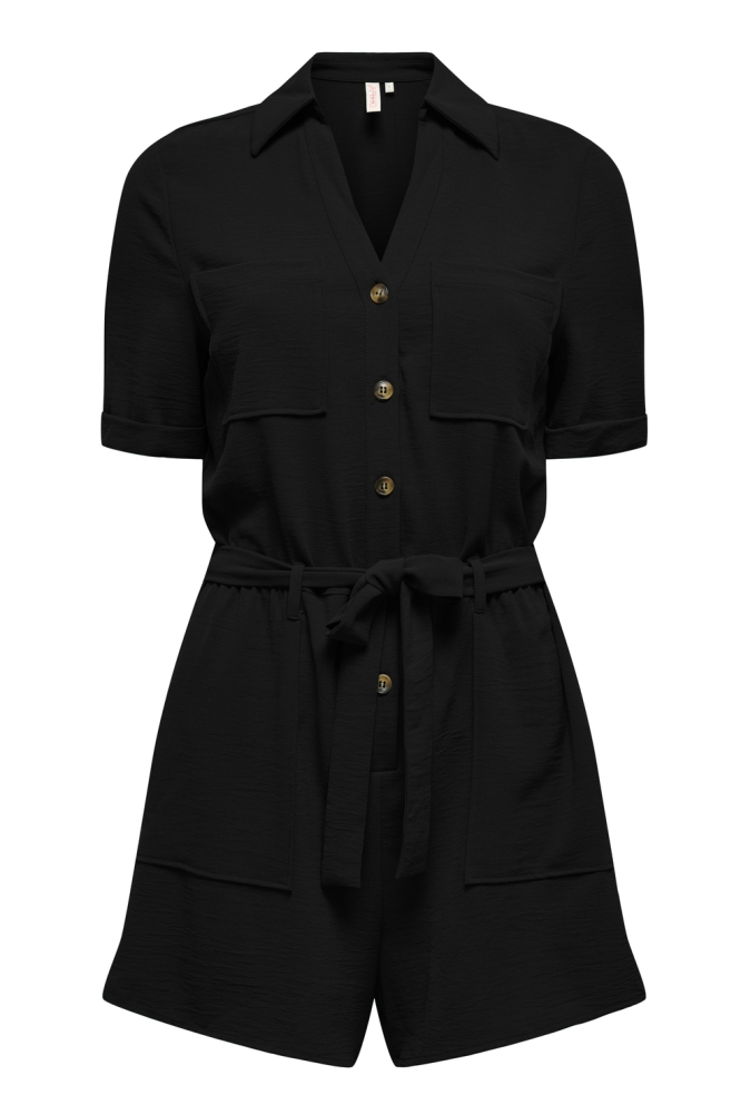 ONLMACHA LIFE SS CARGO PLAYSUIT WVN 15349778 BLACK